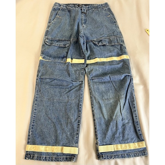 Marithe Francois Girbaud Other - VNG Marithe Francois Girbaud Jeans Mens 38 Blue Baggy Shuttle Tape Skater Y2K